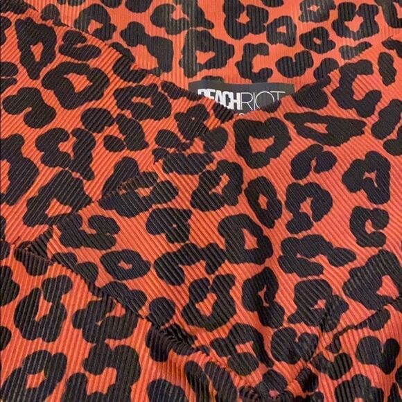 Beach Riot Brown & Black Cheetah Ribbed Leggings - Picture 2 of 6